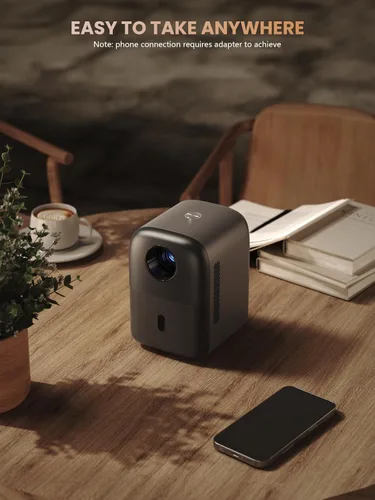 Miniatura 6 de Proyector Mini [Enfoque Eléctrico] GROVIEW Bluetooth, Proyector Portátil Totalmente Sellado, Zoom 75% y Bajo Nivel de Ruido, Proyector de Películas