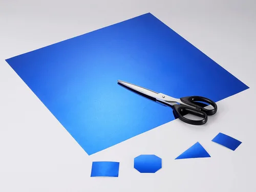 Miniatura 5 de Decotalk Adhesivo de espejo azul para manualidades de 12 x 400 pulgadas, hoja de espejo adhesiva para manualidades, hojas de espejo azul, papel