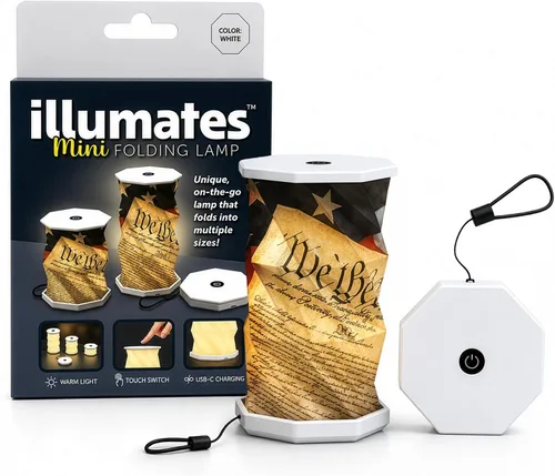 Miniatura 11 de Origami - Lámpara de escritorio LED plegable expandible – USB recargable y portátil – Luz de control táctil regulable con altura ajustable de hasta