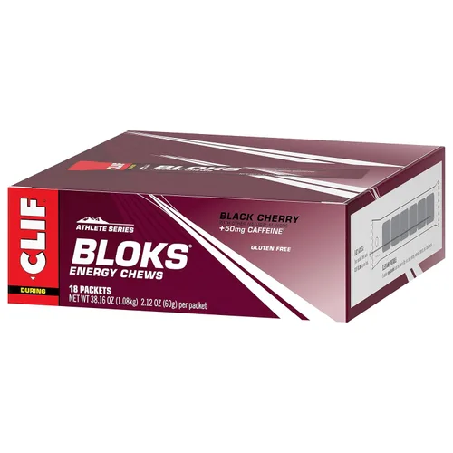 Miniatura 10 de CLIF BLOKS - Sabor a Cereza Negra con Cafeína - Gomitas Energéticas - Sin OMG - A Base de Plantas - Combustible Rápido para Ciclismo y Carrera