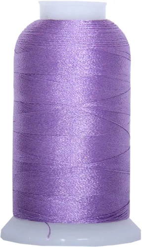 Miniatura 19 de Carretes de hilo de poliéster, 1000 m – 160 colores – Peso del hilo: 40 40wt trilobal polyester embroidery thread with bright sheen. Works with
