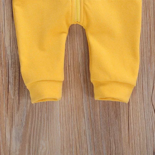 Miniatura 5 de FYBITBO Mameluco con capucha y cremallera para bebés, niños y niñas, mameluco de manga larga para otoño e invierno, ropa cálida