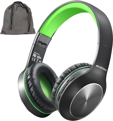 Miniatura 12 de Rydohi - Auriculares inalámbricos Bluetooth sobre la oreja con tiempo de reproducción de 68H, auriculares estéreo HiFi con micrófono y modos 3EQ