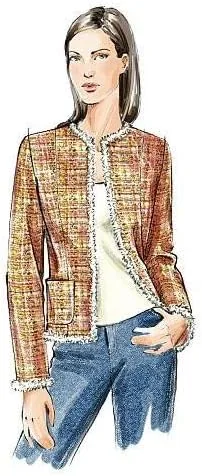 Miniatura 4 de Vogue Patterns V7975 Chaqueta Petite para señoritas, Talla D (12-14-16)