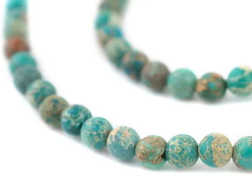 Miniatura 92 de The Bead Chest Cuentas de Jade Blanco Mate Redondas (8mm): Piedra Preciosa Orgánica Redonda Esférica de Energía con Poder de Sanación para Hacer