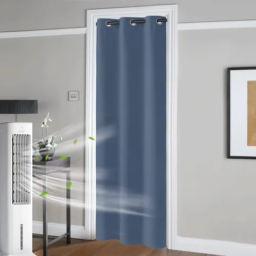 Miniatura 21 de RYB HOME - Cortinas extra largas con bloqueo de luz, persianas opacas insonorizadas para privacidad para cine en casa, oficina, fondo de patio, sala