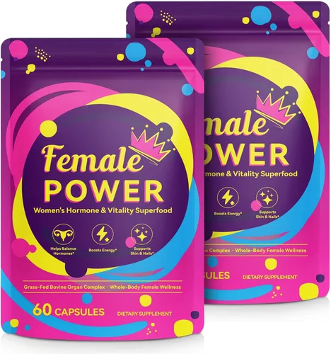 newseel Suplemento de órgano de carne de res para mujeres, cápsulas de hígado de res alimentadas con pasto natural, apoya el equilibrio hormonal