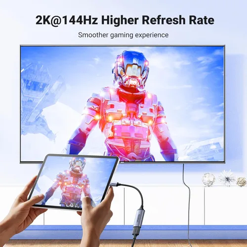 Miniatura 9 de UGREEN Cable adaptador USB C a HDMI, 4K a 60 Hz, aluminio tipo C, Thunderbolt 4/3, convertidor macho a hembra compatible con iPhone 17/16 Pro Max