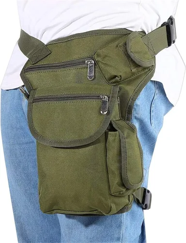 Miniatura 6 de Bolso táctico militar de la pierna del descenso de Molle, paquete del muslo para la motocicleta, ciclismo, equitación, camping, bolsos de cintura