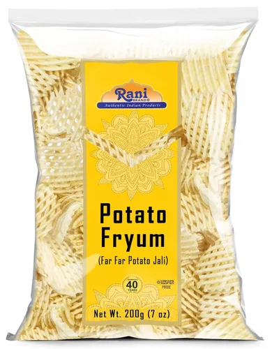 Miniatura 12 de Rani Far Far / Fryums (pellet de trigo y tapioca) Forma de anillo de 7 onzas (7.05 oz) ~ Vegano, Kosher, sin cocinar, utilizado para hacer papad