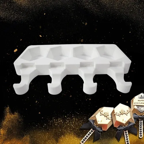 Miniatura 8 de Molde de silicona para paletas de helado, molde de silicona suave y liso para bricolaje, hecho en casa, helado, caramelo, pastel, molde Tipo 4