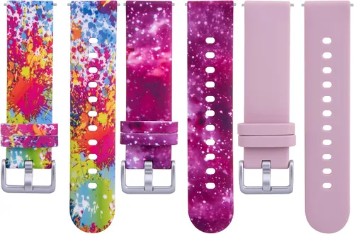 Paquete de 5 correas compatibles con Verizon Gizmo Watch 3 Adventure 3 2 1/para Gabb Watch 3 3E 2 1, correa de 0.787 pulgadas con patrón colorido