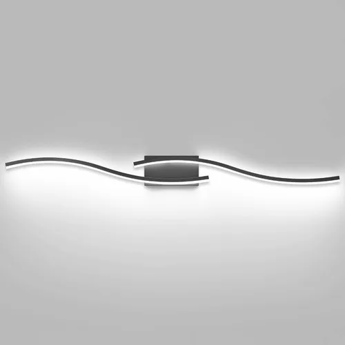 Miniatura 23 de PRESDE Lámpara LED de Tocador de Baño de 24", Moderna Luminaria de Barra de Pared Negra Sobre Espejo Regulable 3CCT