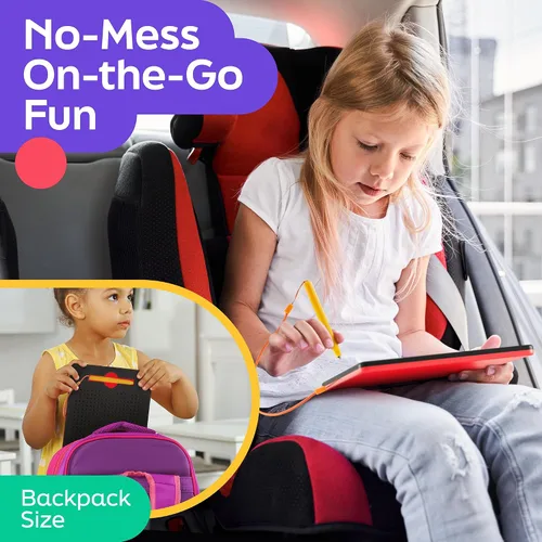 Miniatura 3 de AYNAT FUN - Tablero de dibujo magnético para niños, juguetes para hacer garabatos y bocetos, incluye lápiz digital magnético y cuentas para niñas