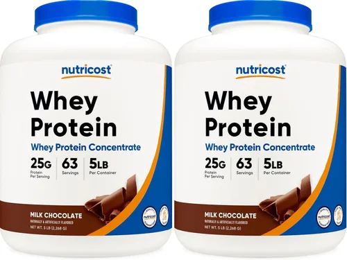 Miniatura 11 de Nutricost Concentrado de proteína de suero (mantequilla de maní y chocolate) 5 libras, sin gluten y sin OMG