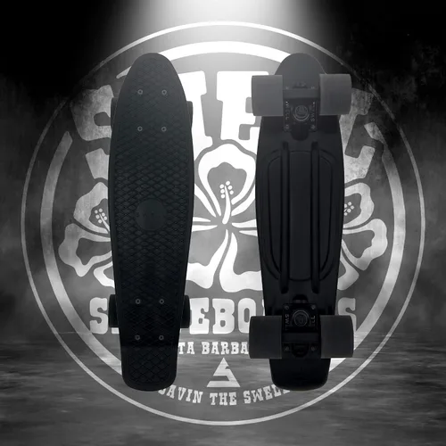 Miniatura 6 de Swell Skateboards Monopatín completo retro de plástico de 22 pulgadas y 28 pulgadas para principiantes, niños, niñas, jóvenes, adolescentes, adultos