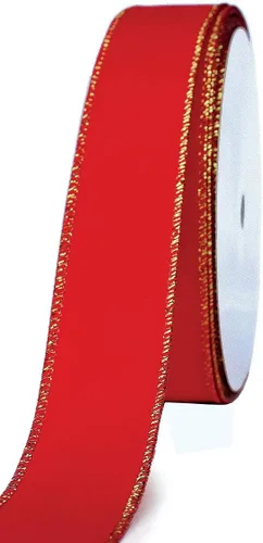 Miniatura 2 de Cinta de Terciopelo Rojo Lazo de Ramo de Flores Navideñas para Envolver Regalos Cintas Florales para Manualidades de 1.5 Pulgadas para Decorar