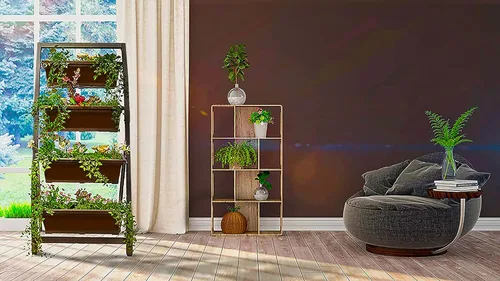 Miniatura 3 de Outland Living Jardinera elevada de 6 pies – Jardinera vertical independiente con 4 cajas de contenedores, buena para patio o balcón