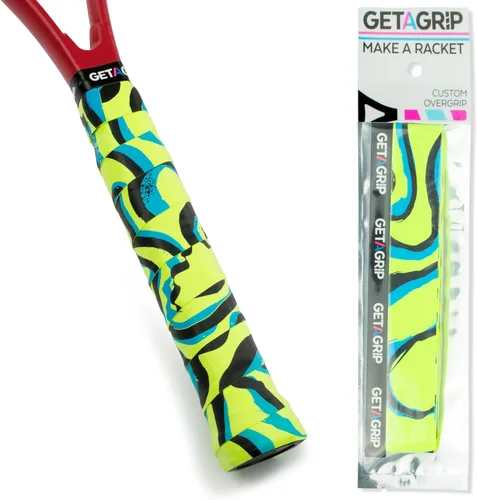 Miniatura 24 de Get A Grip - Grip personalizado para raqueta de tenis - Agarre antideslizante/de secado rápido para tenis - Grip precortado para raqueta de Pack