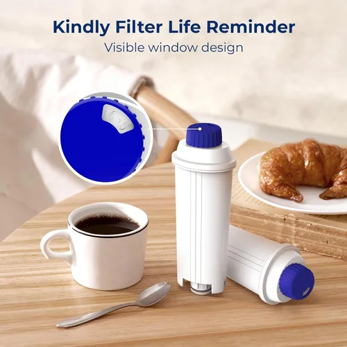 Miniatura 5 de Waterdrop DLS C002 - Filtro de agua para café, repuesto para filtro De'Longhi®, filtro de agua Magnifica Evo, serie ECAM/ETAM/EPAM, EC680/5