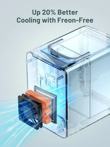 Miniatura 6 de KEENSTAR Mini refrigerador, mini refrigerador de 6 litros/8 latas, refrigerador pequeño de 110V AC/12V DC enfriador y calentador para dormitorio