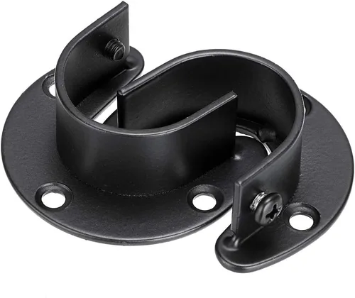 Miniatura 5 de OwnMy Paquete de 6 soportes para barra de armario, soporte de barra de cortina de 1-1/4 pulgadas de diámetro, acero inoxidable en forma de U