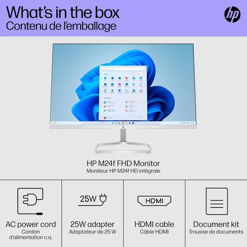 Miniatura 7 de HP Monitor serie 5 524sf 94C17AA#ABA (reemplaza a M24f) Pantalla FHD IPS (1920x1080) de 24 pulgadas, 1 HDMI, 1 x VGA, sin parpadeo, ideal