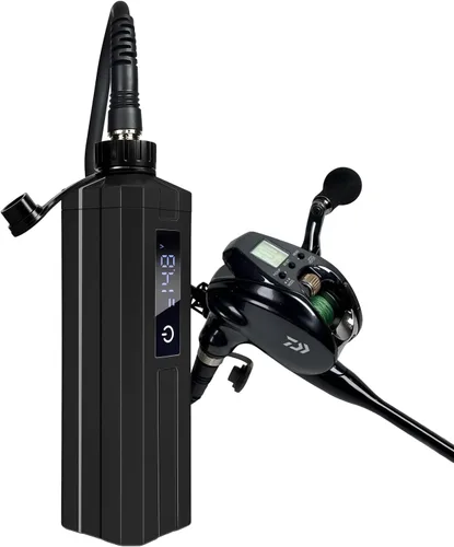 Miniatura 8 de Super Mini batería de carrete de pesca eléctrica. último modelo con pantalla LED digital. Compatible con carretes eléctricos Daiwa y Shimano.