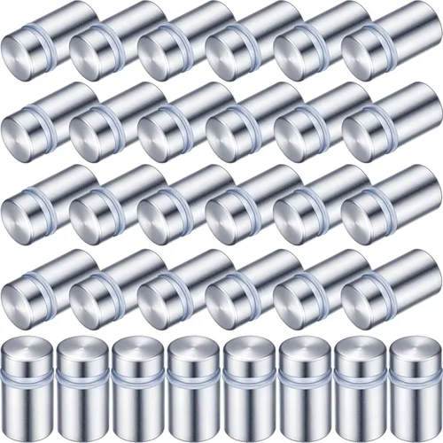 Miniatura 8 de Tornillos de separación de letreros de 1/2 x 3/4 pulgadas, tornillos publicitarios, soportes de pared de acero inoxidable para letreros acrílicos