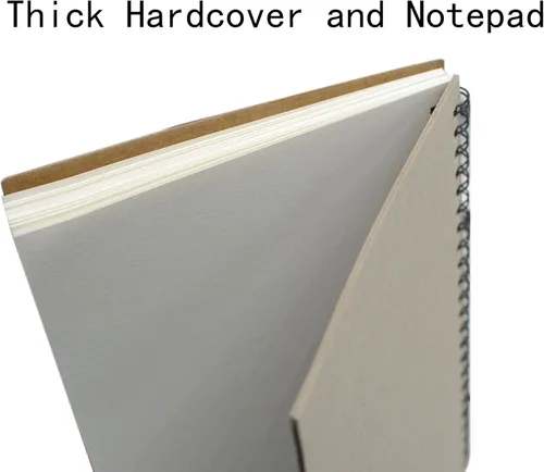 Miniatura 6 de 5 cuadernos de bocetos A5, blocs de bocetos en espiral, 30 hojas (60 páginas), papel grueso de 120 GSM, para pintura artística y dibujo (A5)