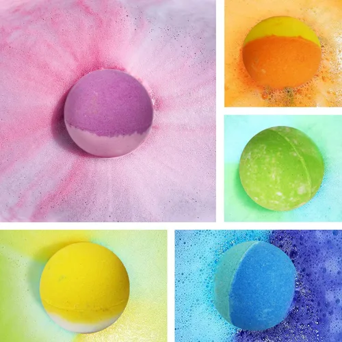 Miniatura 6 de Bombas de baño para niños con juguetes en el interior, bombas de baño para niños y niñas, juego de bombas de baño de 9 piezas incluye 9 carros