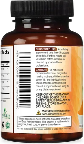 Miniatura 8 de Cúrcuma Curcumina con BioPerine & Jengibre 95% Curcuminoides 1950mg – Pimienta Negra para Absorción, Hecho en Estados Unidos, apoyo inmunológico