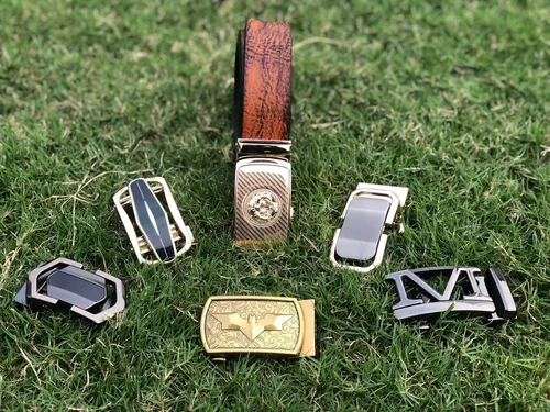 Miniatura 9 de Barry.Wang Cinturones de cuero para hombre trinquete hebilla automática clic 1 38" diseñador vestido moda clásico casual trabajo negocios