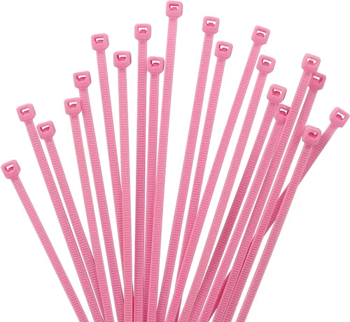 XINGO 1000 bridas rosas de 4 pulgadas, fuerza de 18 libras, pequeñas cintas de nailon autobloqueantes para uso en interiores y exteriores