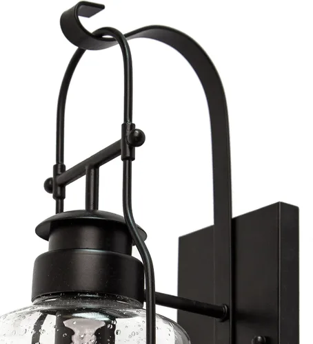 Miniatura 2 de Muskoka Lifestyle Products Farol de pared rústico con aspecto retro industrial de linterna loft en bronce frotado, acabado con recubrimiento