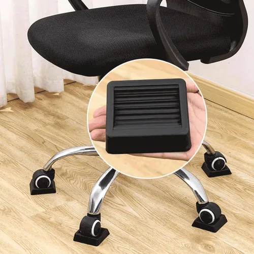 Miniatura 4 de CALIDAKA 5 tapones de rueda para muebles, almohadillas antideslizantes para muebles, tapones de cama, tapones de muebles, ruedas de silicona