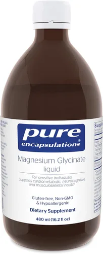 Miniatura 8 de Pure Encapsulations Líquido de magnesio Combinación hipoalergénica para apoyar la salud musculoesquelética y cardiometabólica 8.1 onzas líquidas