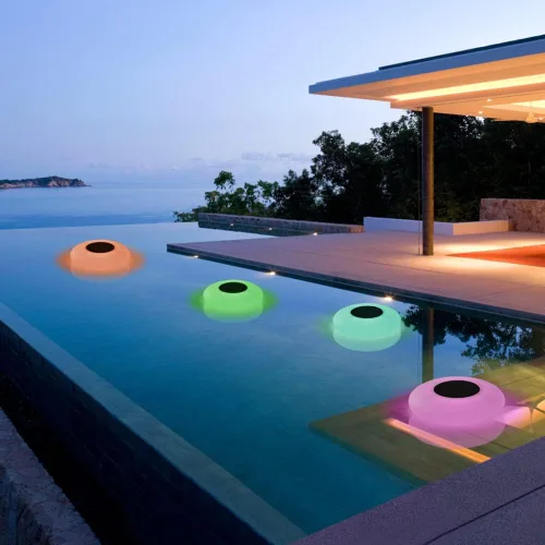 Miniatura 7 de Blibly Luces de piscina Solar Flotante Luz con Multicolor LED Impermeable Jardín al aire libre Luces 1pc