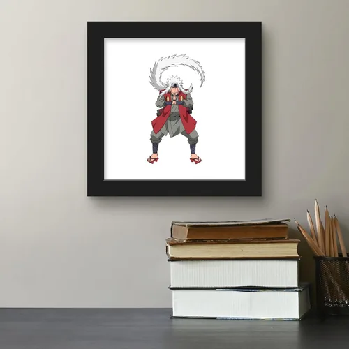 Miniatura 5 de Gallery Pops Naruto Shippuden - Arte de pared Jiraiya, versión enmarcada negra, 12 x 12 pulgadas