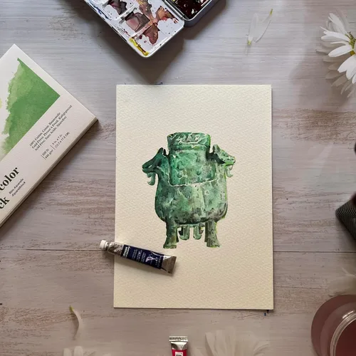 Miniatura 4 de tumuarta Bloque de acuarela de 300 libras, 640 GSM, 100% algodón, 10 hojas, sin ácidos, prensa en frío, tablero de papel de acuarela para acuarelas