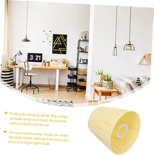 Miniatura 3 de DOITOOL Pantalla plisada para lámpara de mesa, estilo moderno, protección ocular