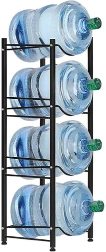 Miniatura 9 de LIANTRAL Estante enfriador de agua, soporte para jarra de agua de 5 galones, estante de almacenamiento para botellas de agua, soporte para botella