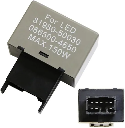 iJDMTOY 8-Pin LM449 81980-50030 066500-4650 Relé de flasher LED electrónico de 8 pines, compatible con Lexus Scion o Toyota, unidad de repuesto para