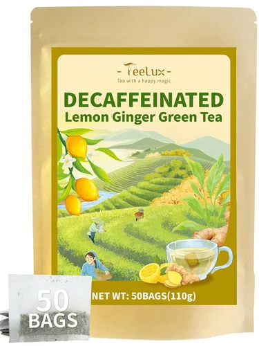 Miniatura 27 de TeeLux Bolsas de té verde menta, té verde con menta, menta verde y citronela, con cafeína, 100% real y natural, 100
