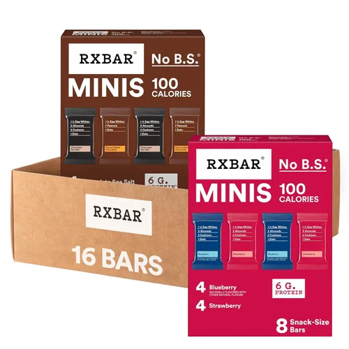 Miniatura 17 de RXBAR Minis - Barras de proteínas, snack de proteínas, barritas de aperitivos, paquete variado, caja de 7.3 onzas (8 unidades)