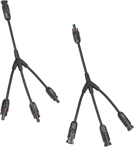 Miniatura 13 de Conector de panel solar de 2 a 1 2 vías, divisor de panel solar de 1000 V FMM+MFF rama en Y, conectores paralelos para conexión paralela entre 2 a 1
