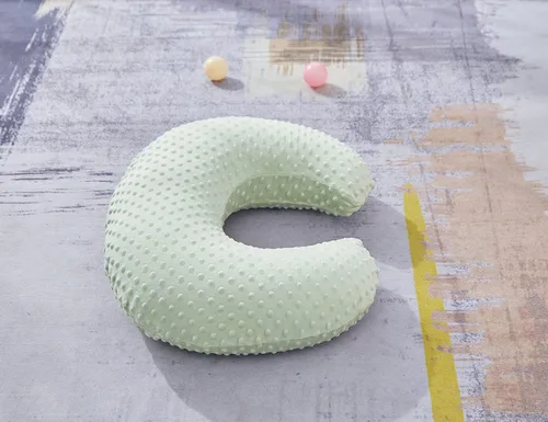 Miniatura 6 de Almohada de lactancia y posicionador corporal para bebé con funda premium para lactancia para niños y niñas, almohada de alimentación con funda Azul
