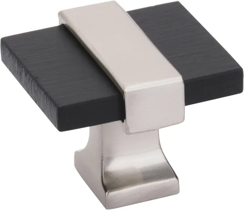 Miniatura 16 de Amerock Perilla de gabinete Oro cepillado/níquel satinado 35 mm de longitud Overton 1 paquete Perilla para cajón Herrajes para gabinete