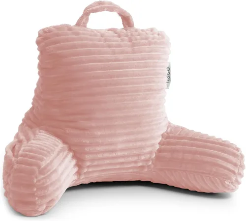 Miniatura 41 de Nestl Almohada de lectura para niños y adolescentes con espuma viscoelástica triturada, almohadas de respaldo de felpa de corte lujoso para leer