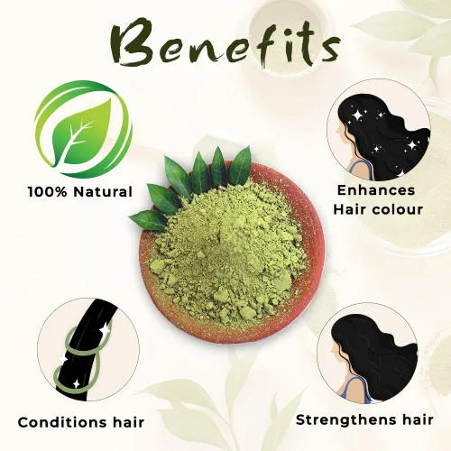 Miniatura 2 de BSY Henna en polvo orgánico 3.53 oz Tinte de cabello Lawsonia Inermis 100% natural Mehndi a base de hierbas sin productos químicos para cabello